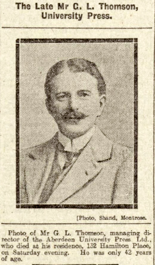 George Laurence Thomson 1915