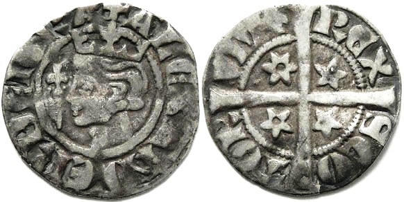 Silver coins from hoard.