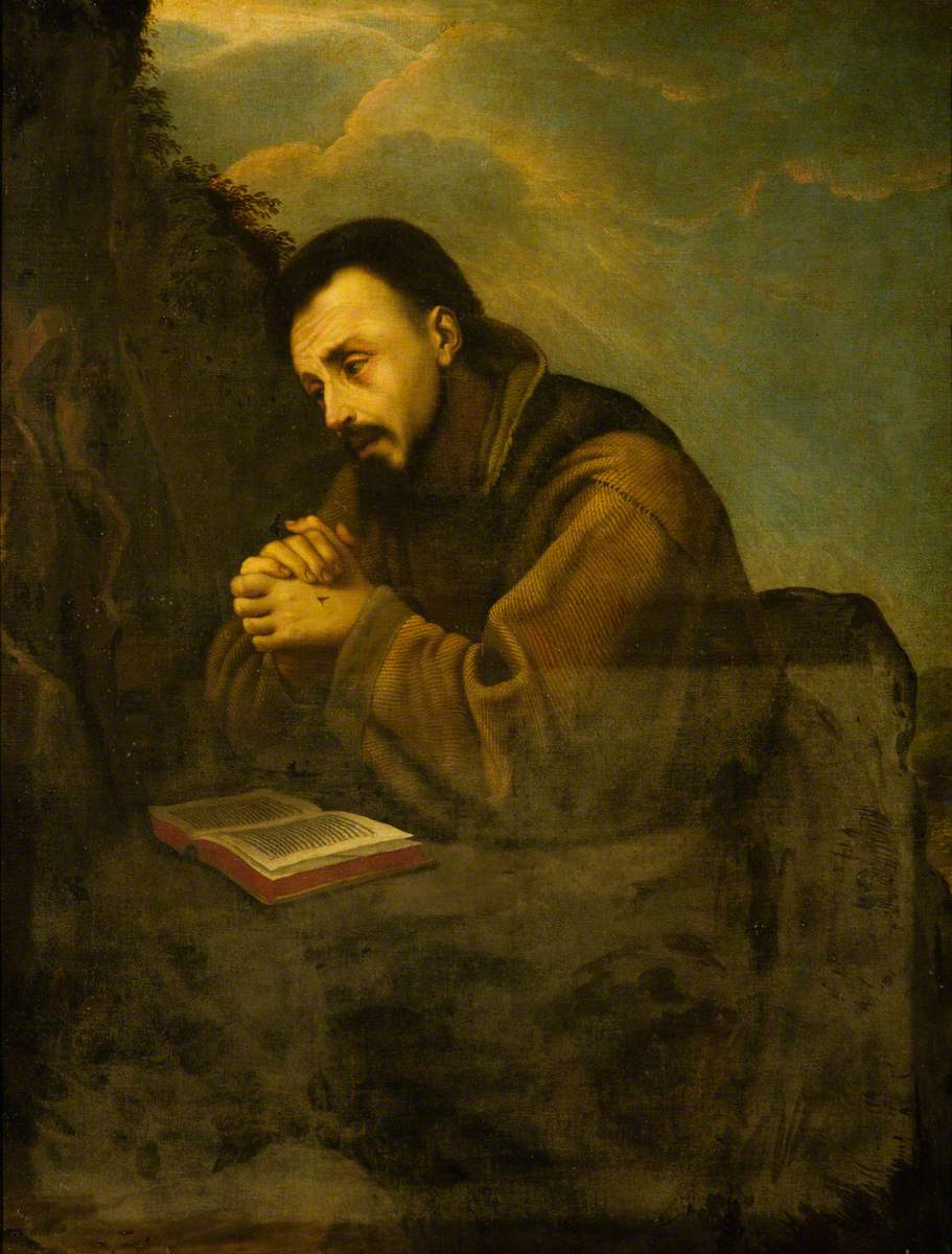 After Cigoli; Saint Francis in Prayer; Blairs Museum
